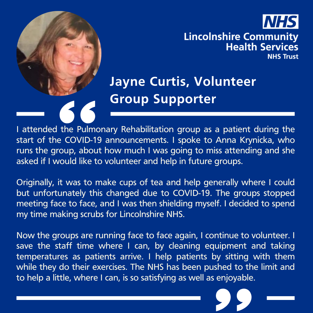 Jayne Curtis Volunteer