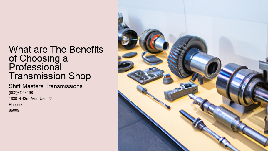 What are The Benefits of Choosing a Professional Transmission Shop