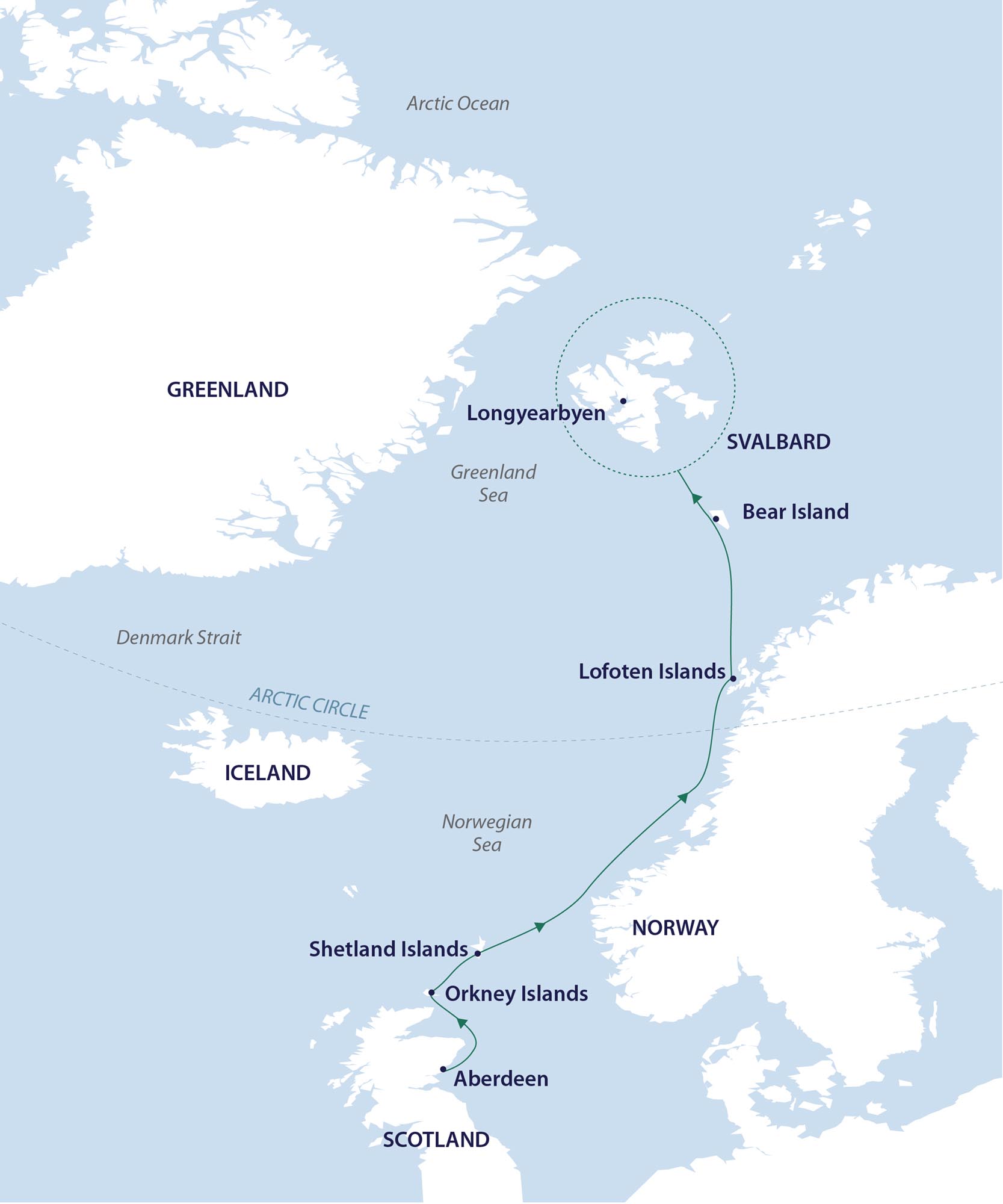 Across the Arctic Circle | Map