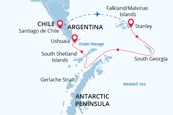 Antarctic Wildlife Adventure | Map