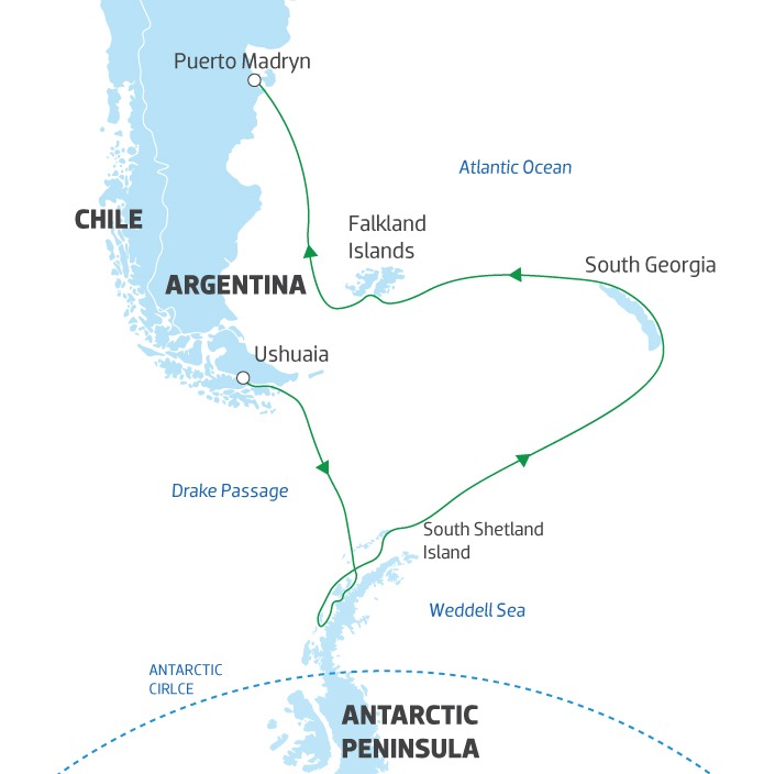 Antarctica, South Georgia & Falklands Odyssey
