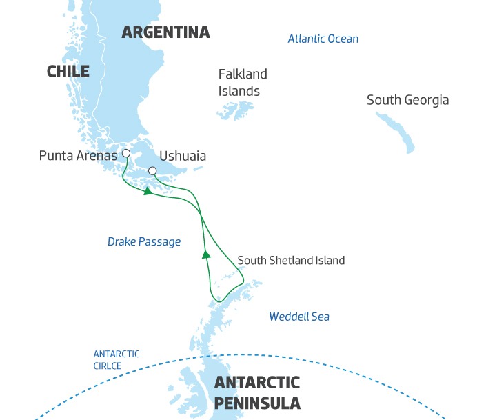 11 Day Antarctica Cruise: From Punta Arenas to Ushuaia