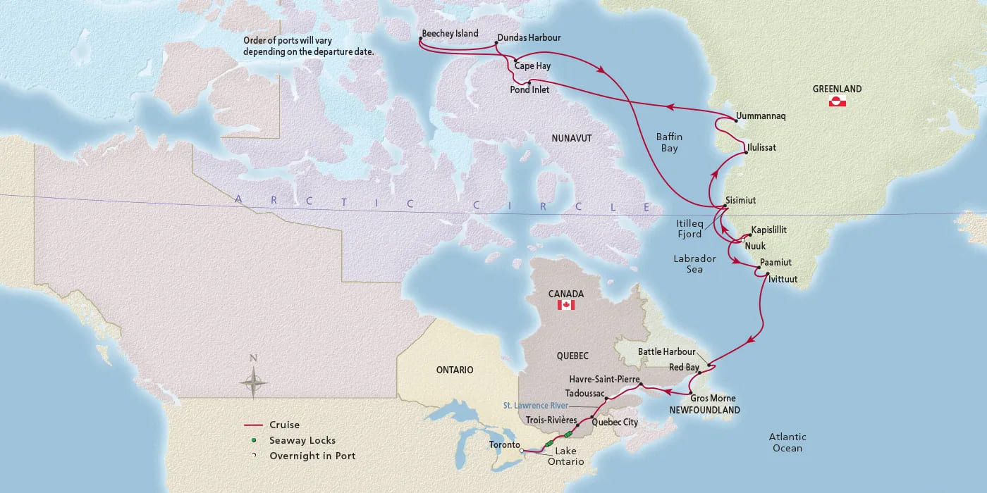 Canada & the Northwest Passage | Map