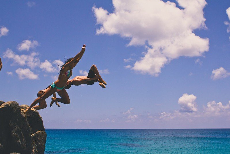 Cliff Jump at the Seafront Cliffs | Peru