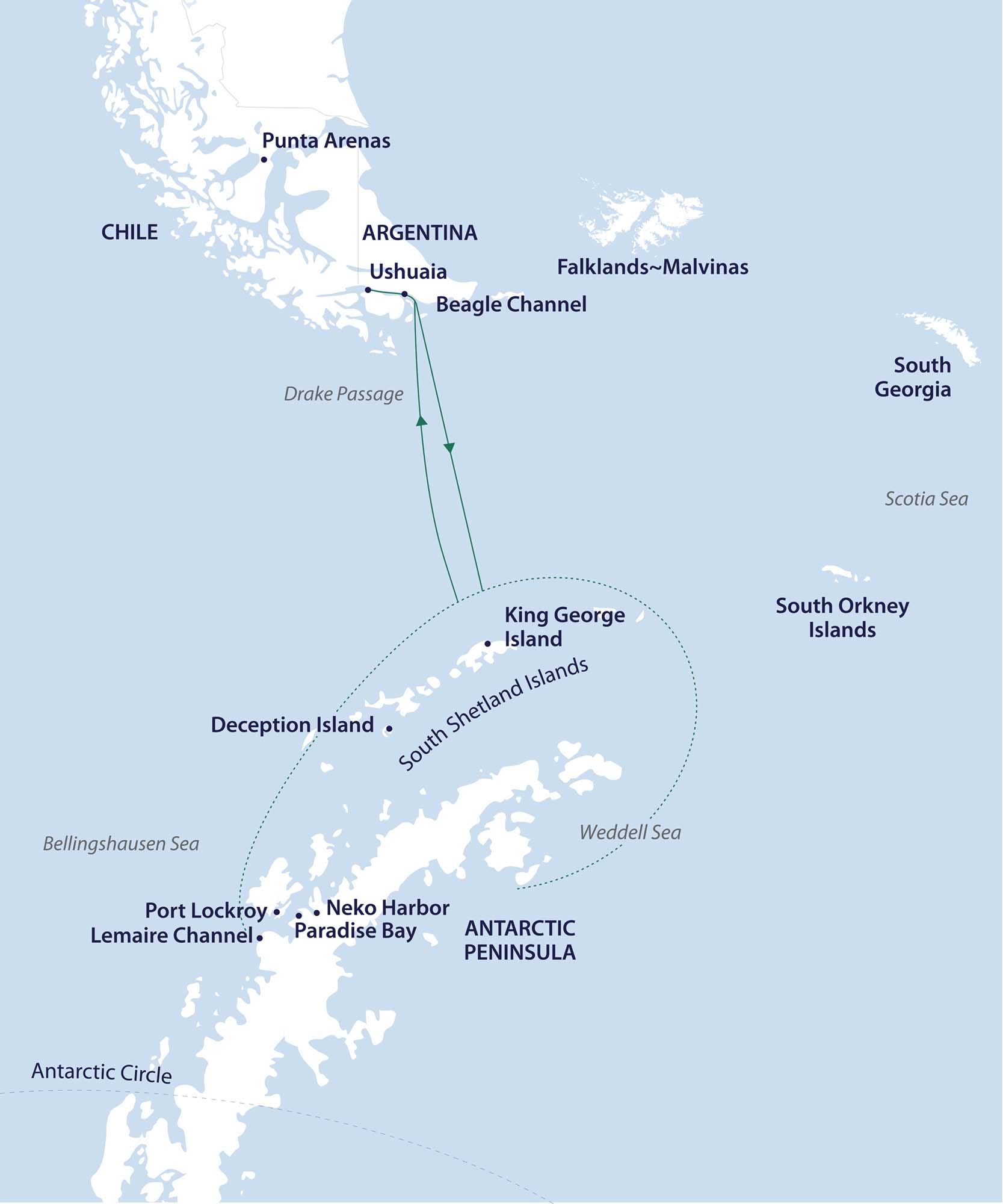 Deep Weddell following Nordenskjöld | Map