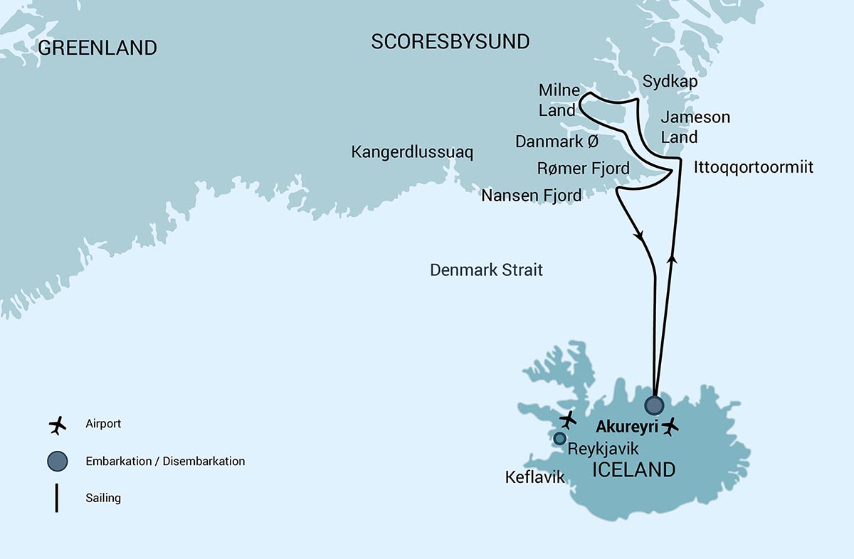 East Greenland, Scoresby Sund - Aurora Borealis