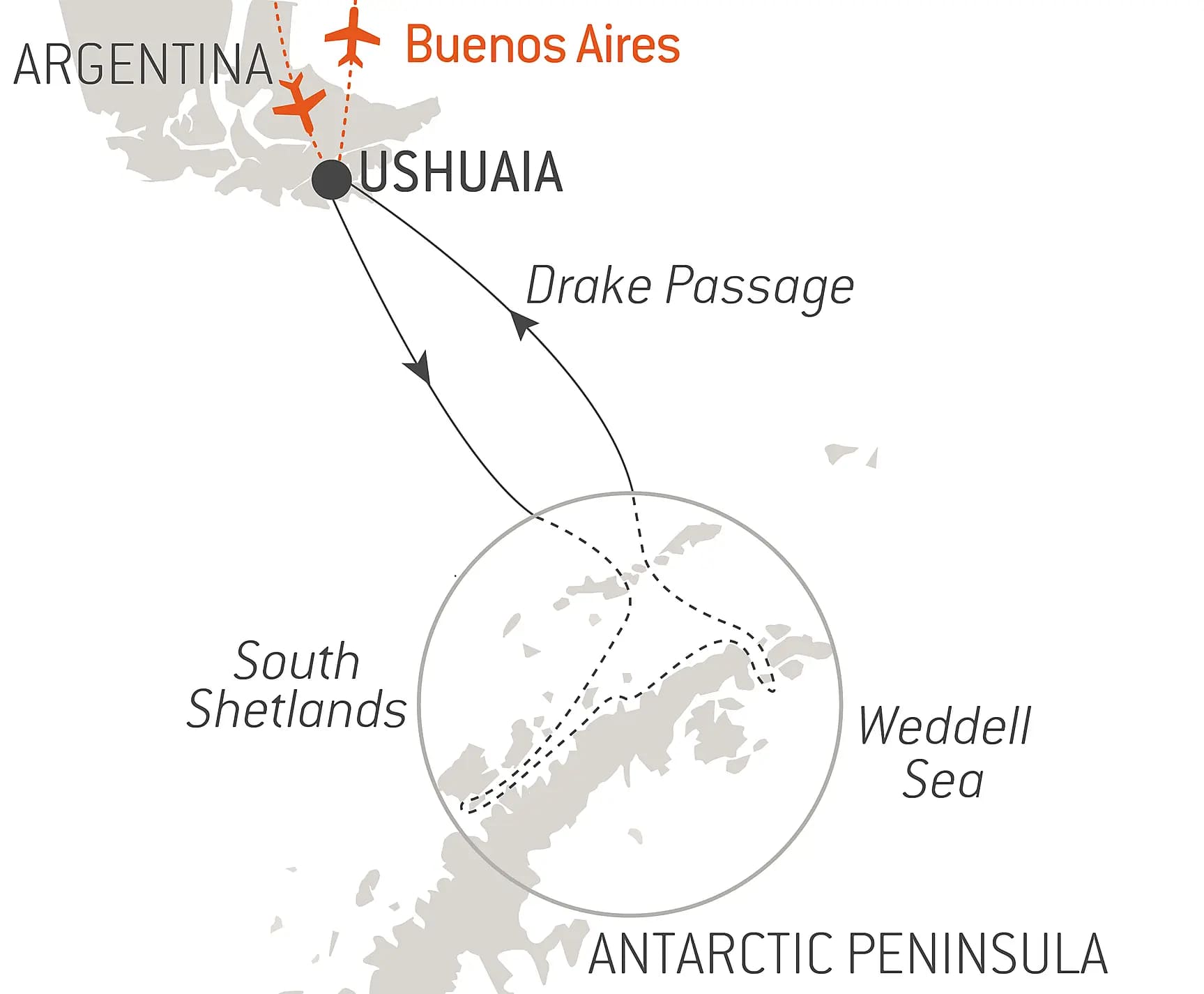 Emblematic Antarctica | Map