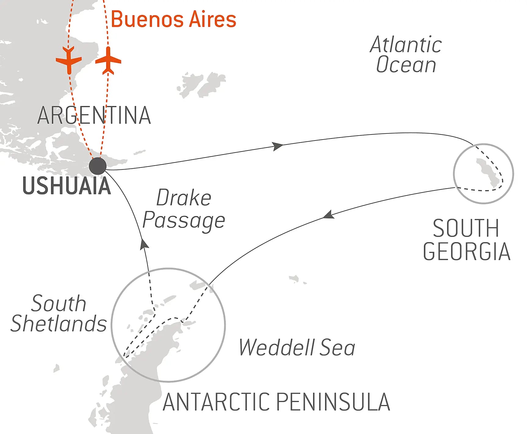 Expedition to Southern Lands | Map