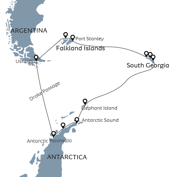 Falkland Islands, South Georgia & Antarctica