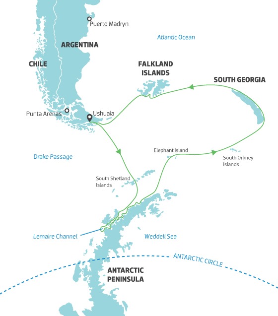 Antarctica, Falklands & South Georgia Explorer