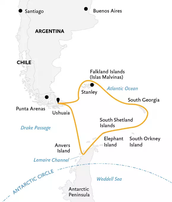 Falklands, South Georgia, and Antarctica: Explorers and Kings