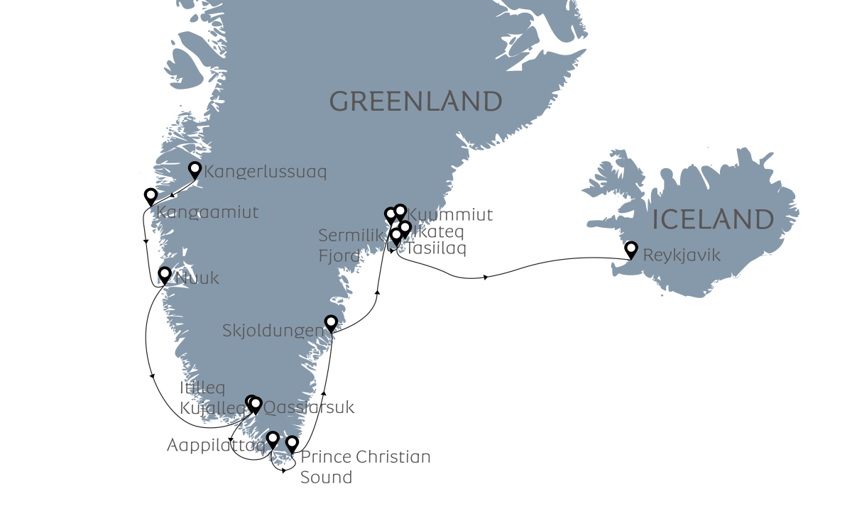 Greenland Aurora Explorer | Map