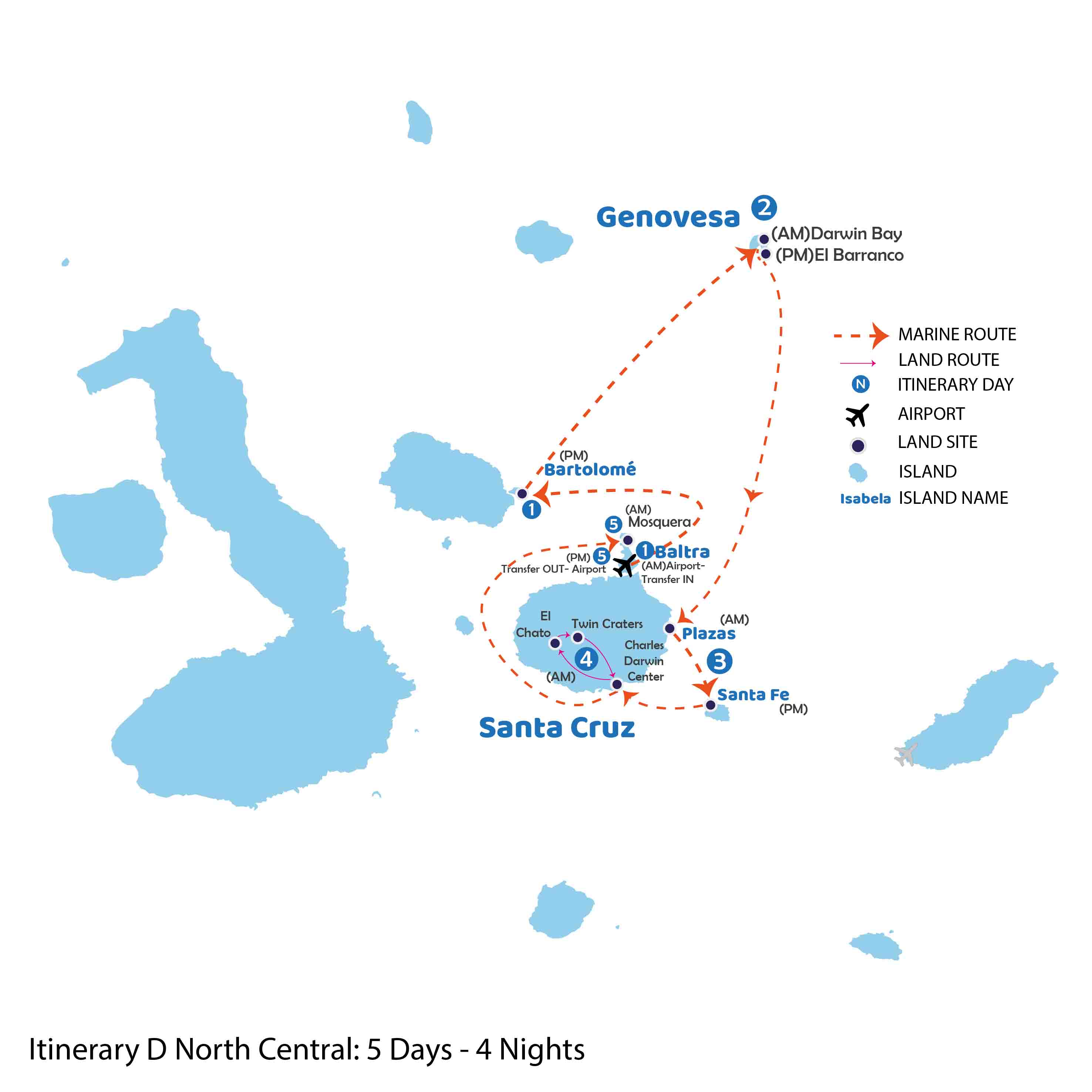 Itinerario Centro Norte | Map