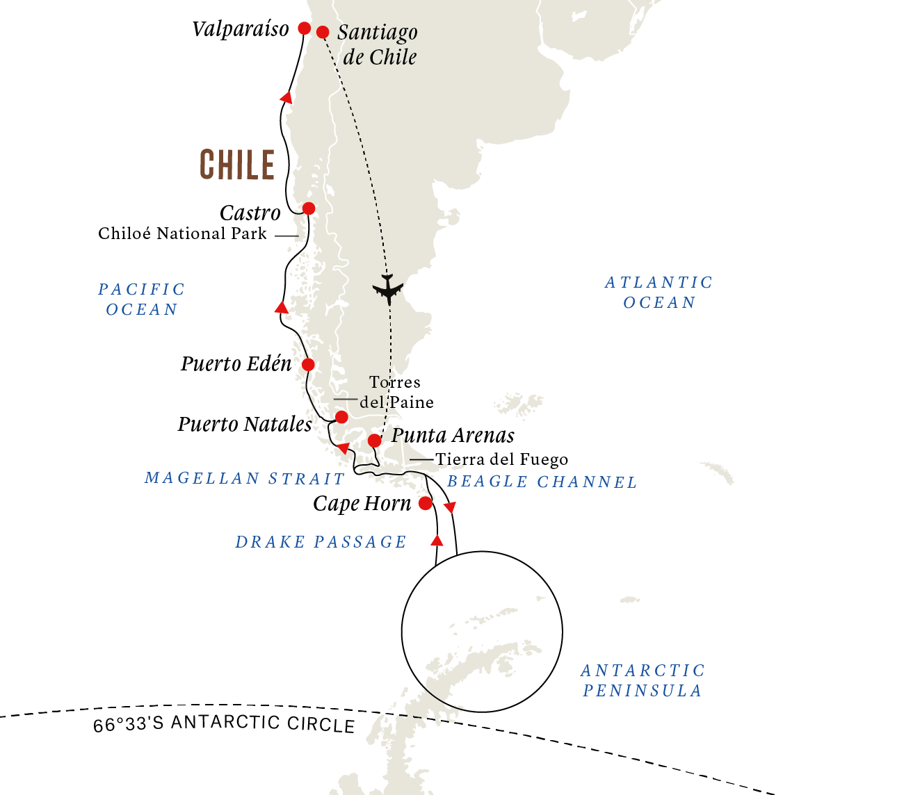 In-depth Antarctica & Patagonia Expedition | Northbound