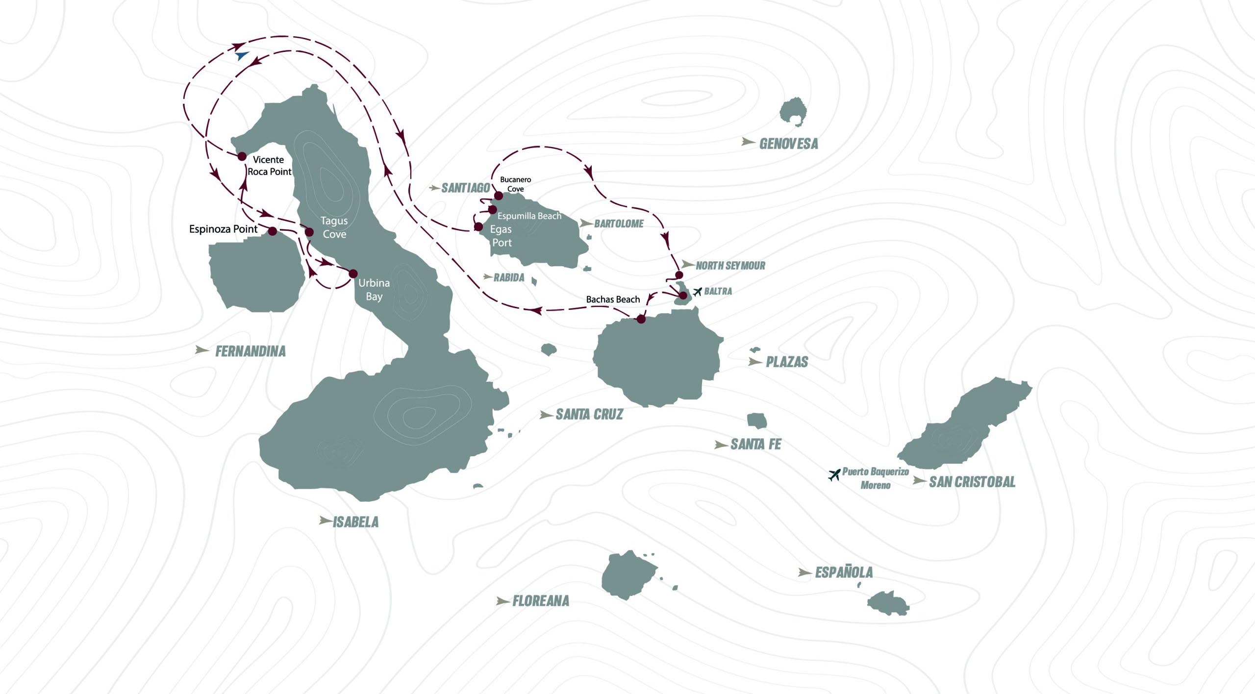 5 Day Galapagos Cruise: Your Ultimate Guide to Adventure and Wildlife | Map