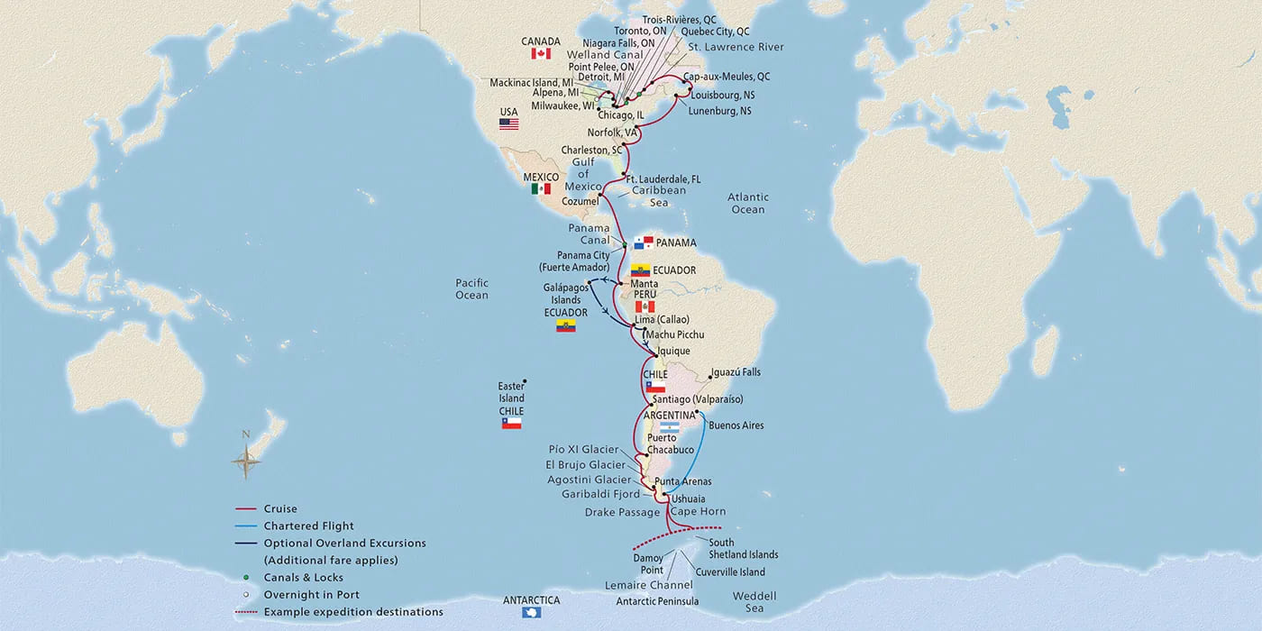 Longitudinal World Cruise IV | Map