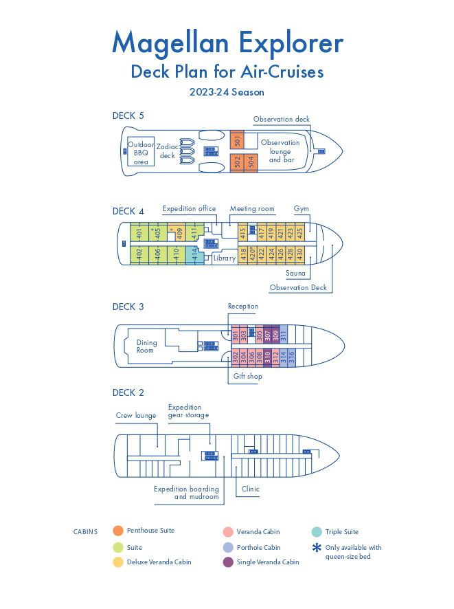 Magellan Explorer | Deck Plans | Air Cruises