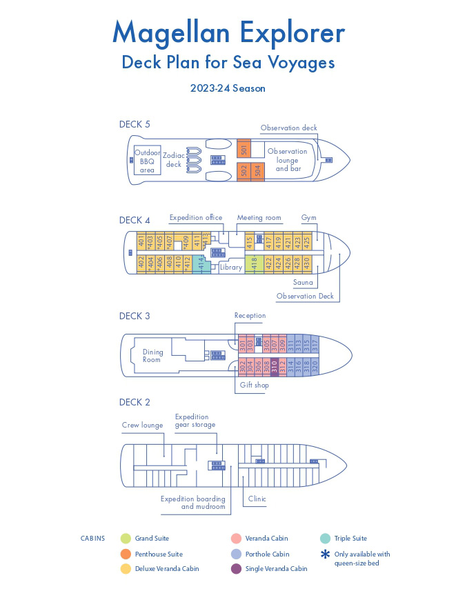 Magellan Explorer | Deck Plans | Sea Voyages