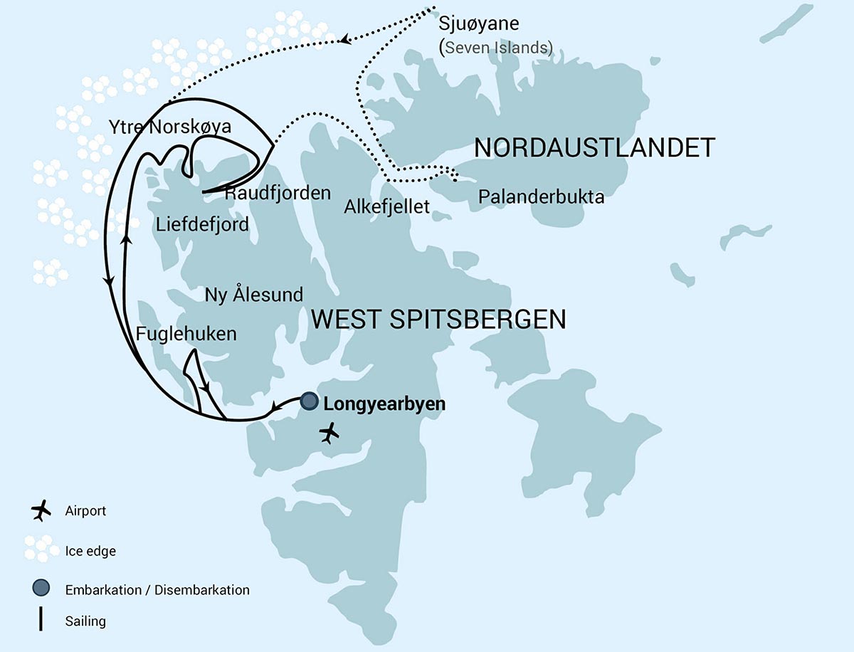 North Spitsbergen, In search of Polar Bear & Pack Ice - Summer Solstice