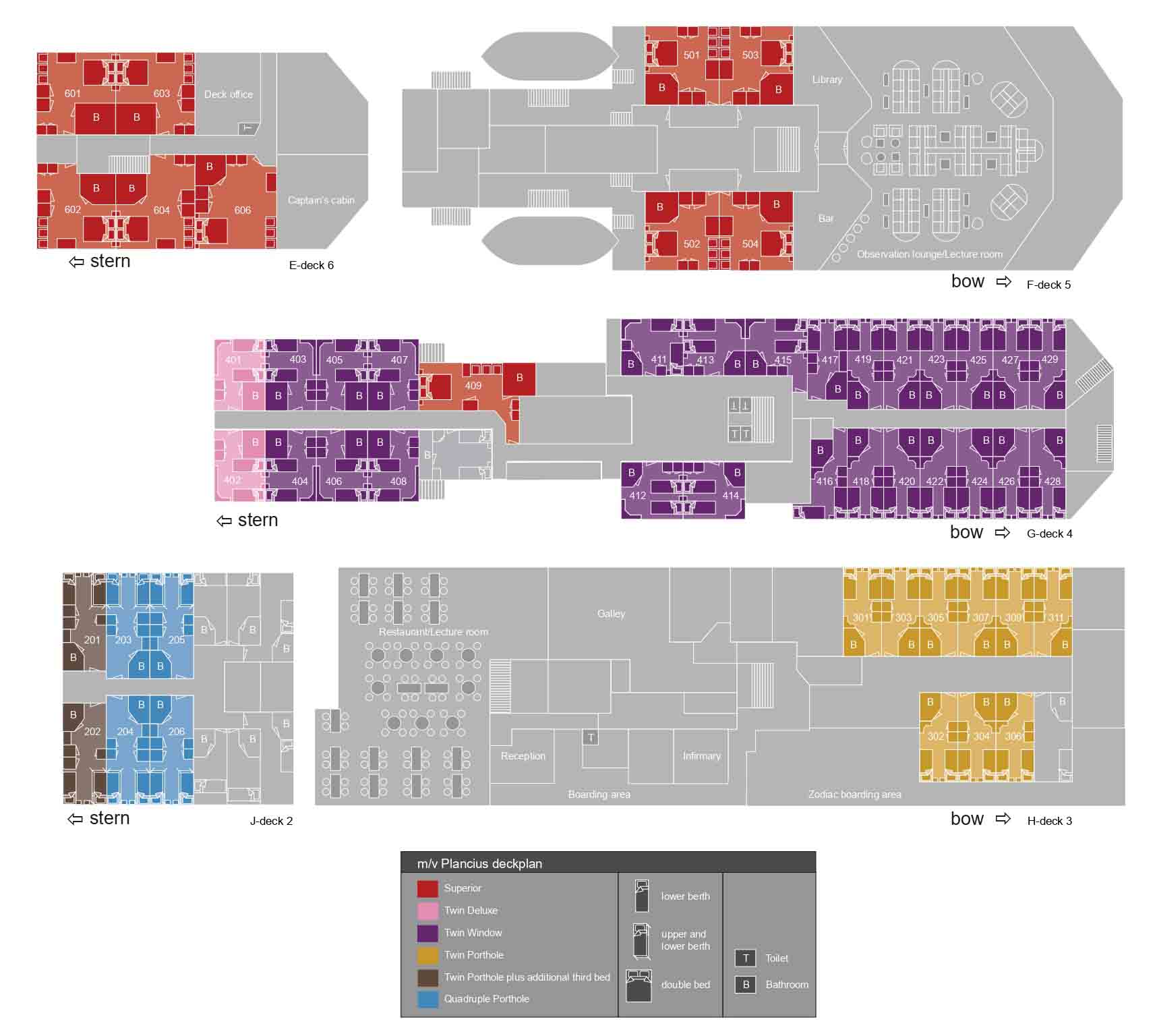 Deck plans | Plancius