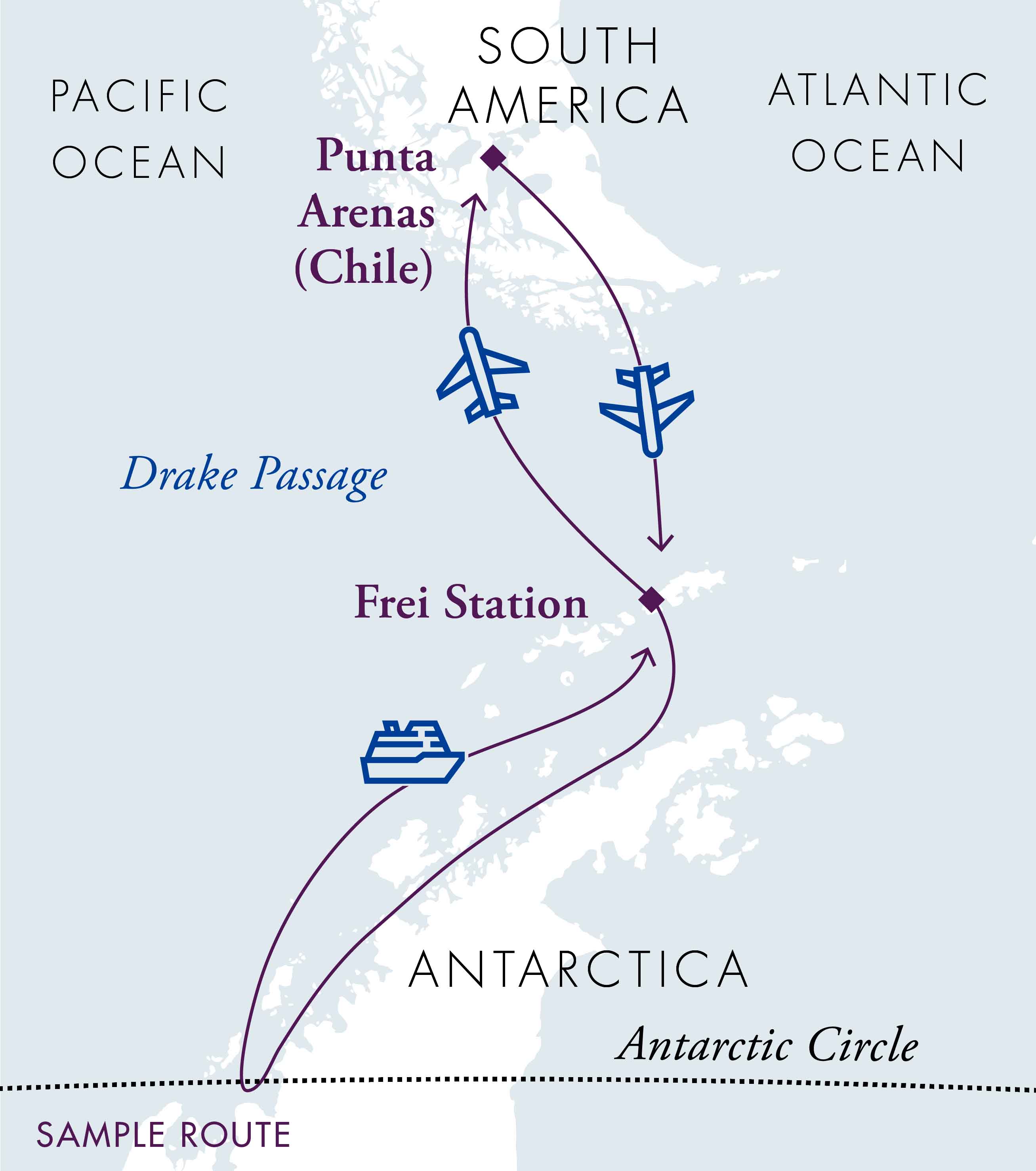 Polar Circle Air-Cruise | Map