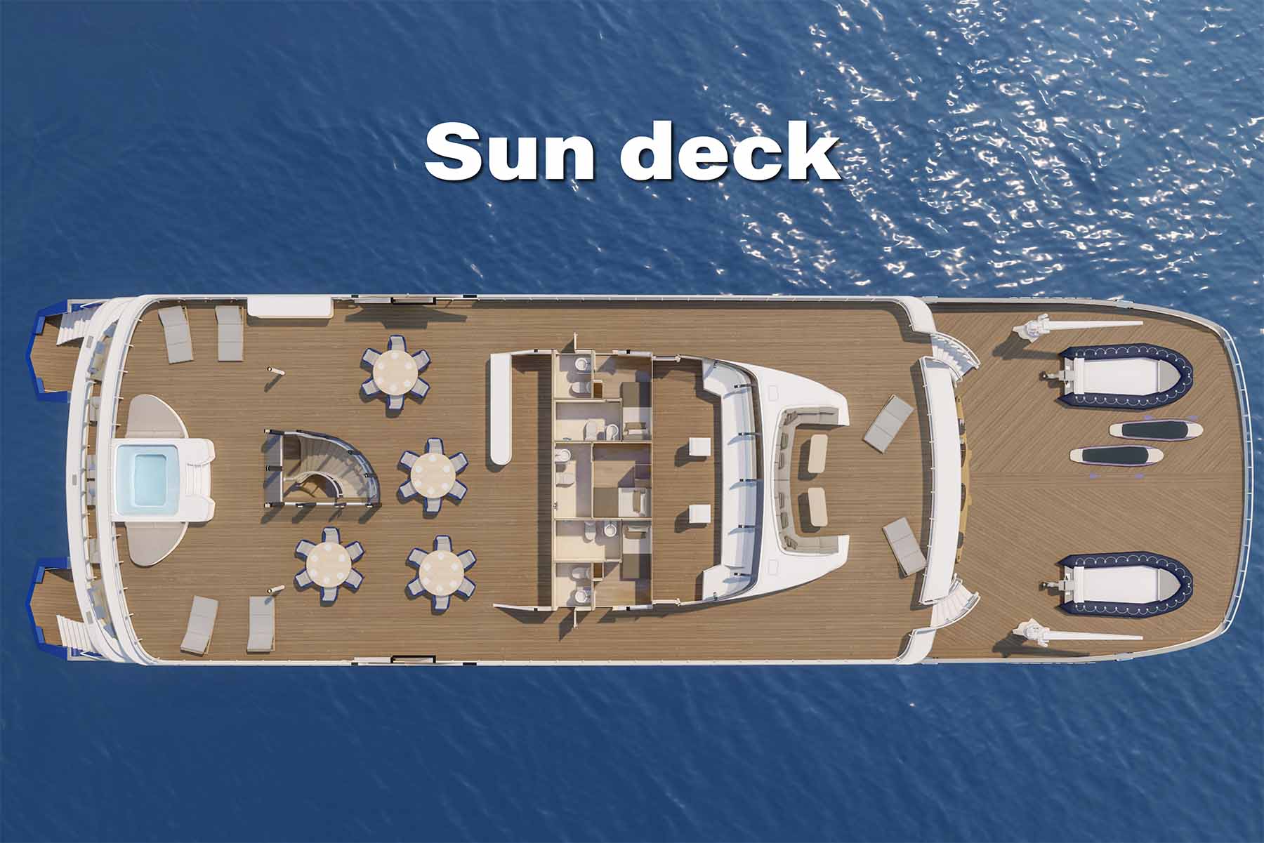 Sun Deck | Hermes Catamaran