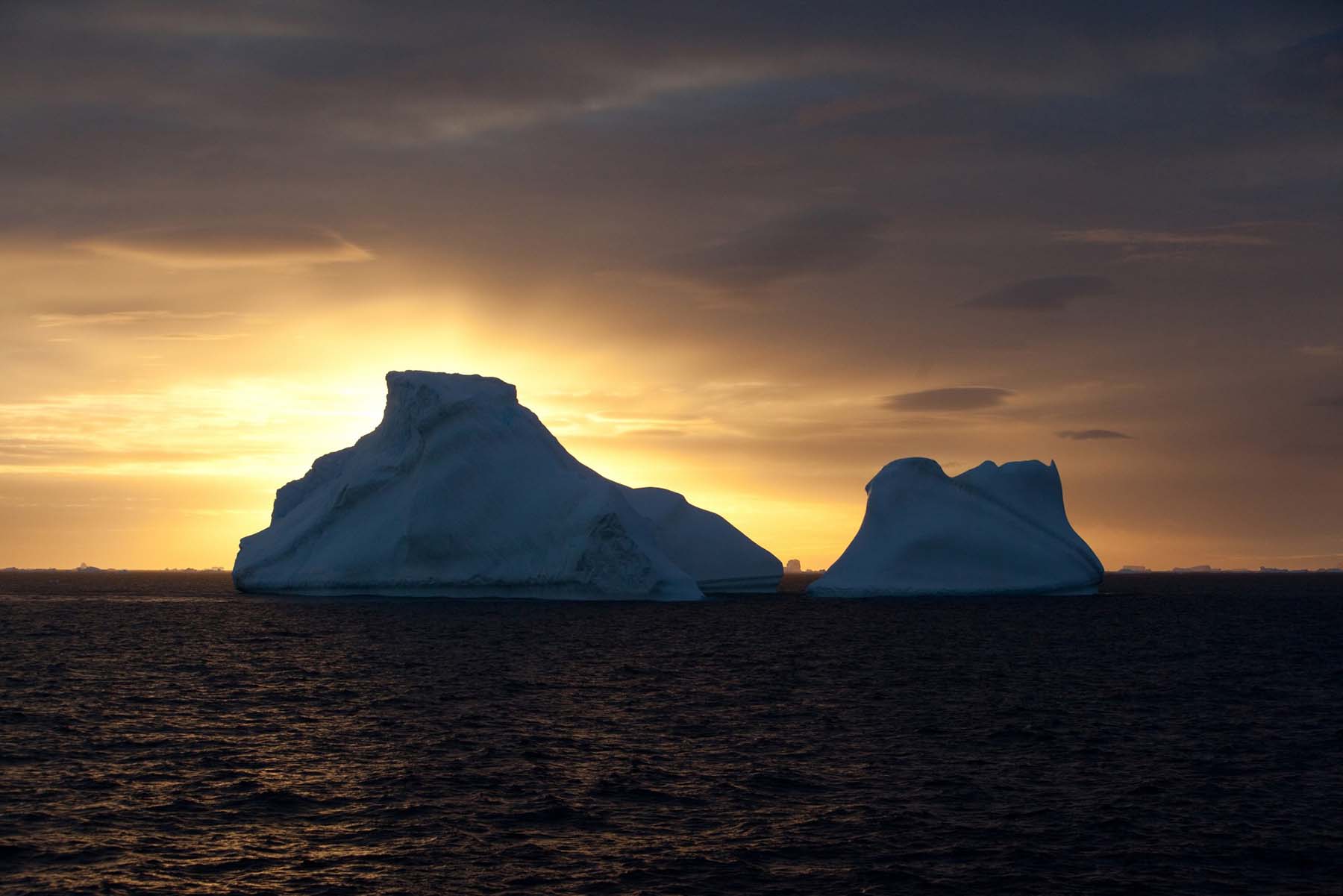 Sunset  | Weddell sea |  Antarctica