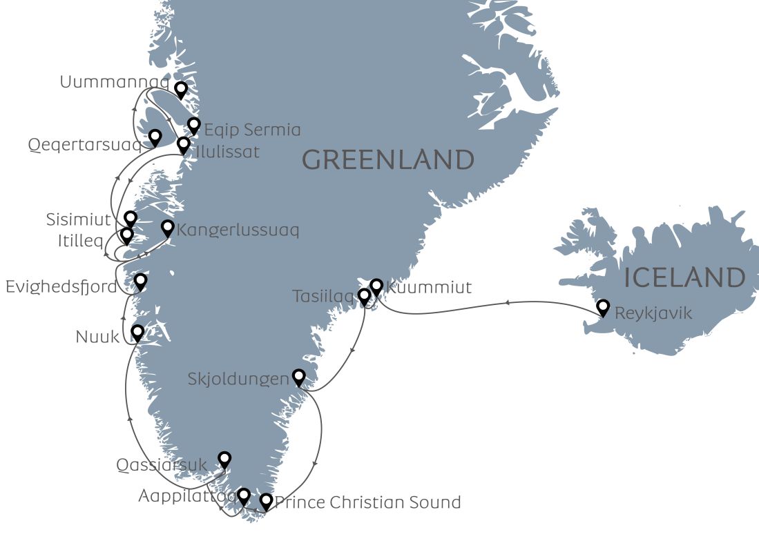 The Ultimate Greenland Adventure | Map