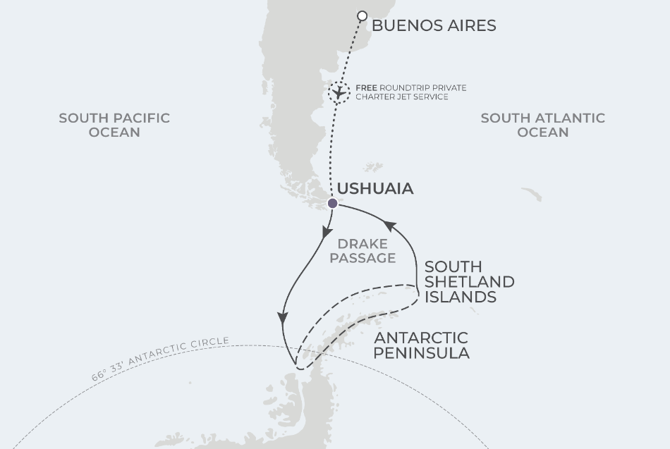 Ushuaia Roundtrip 13 Nights