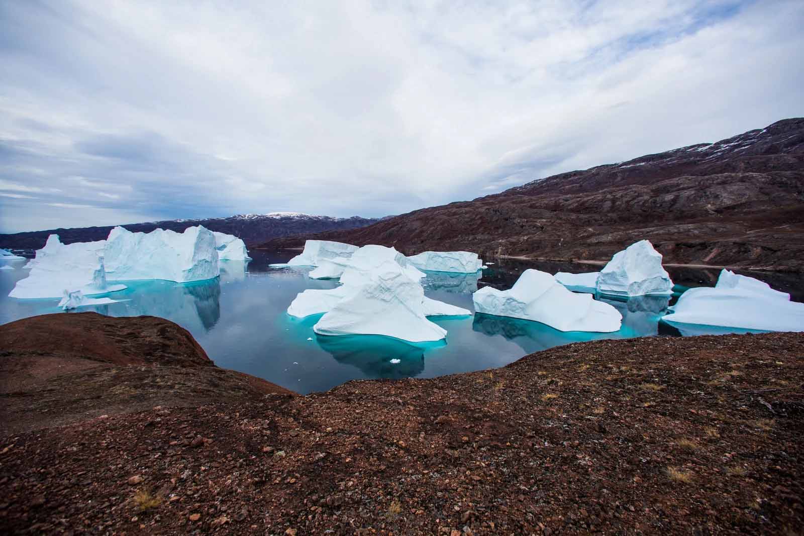  | Scoresby Sund | Icebergs floating