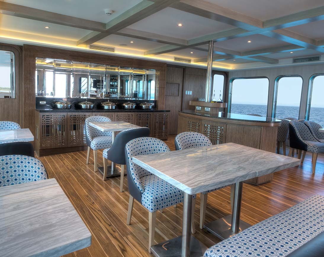 Dining area | Origin Yacht