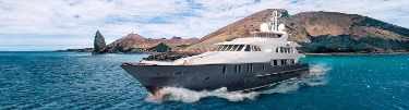 Aqua Mare, the first superyacht to sail the Galapagos Islands