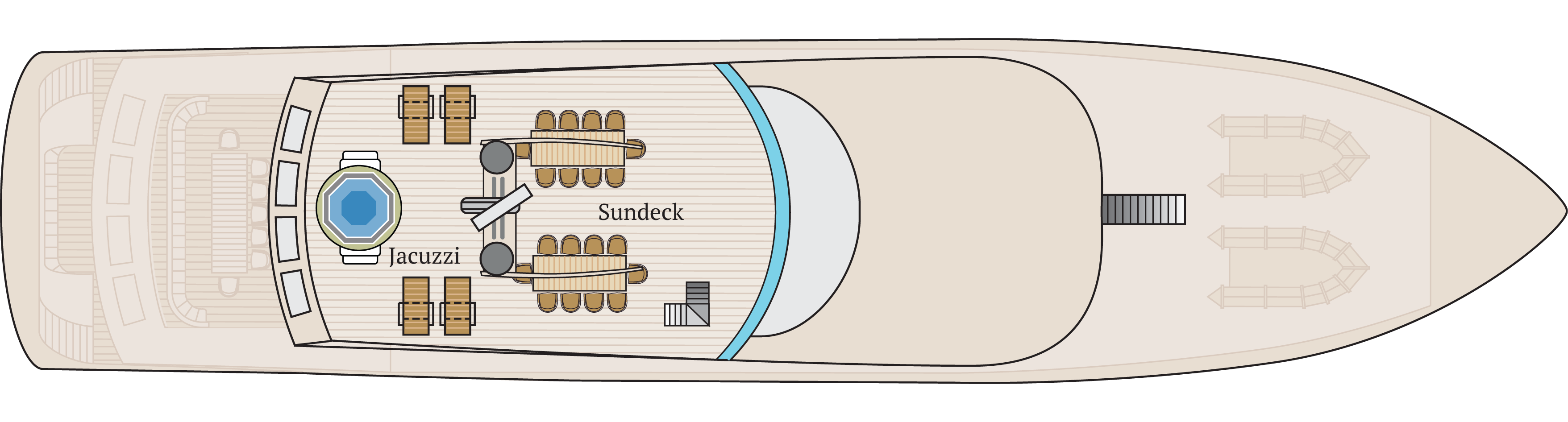 Sun deck | M/Y Infinity