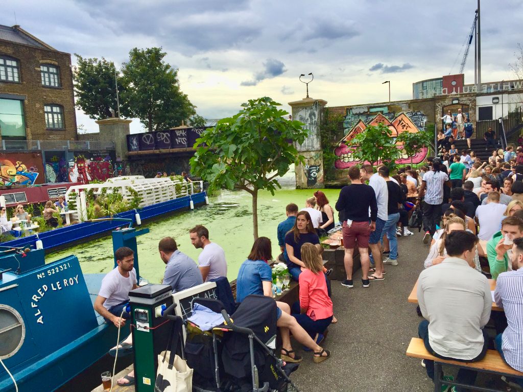 Beers & Pizza in East London