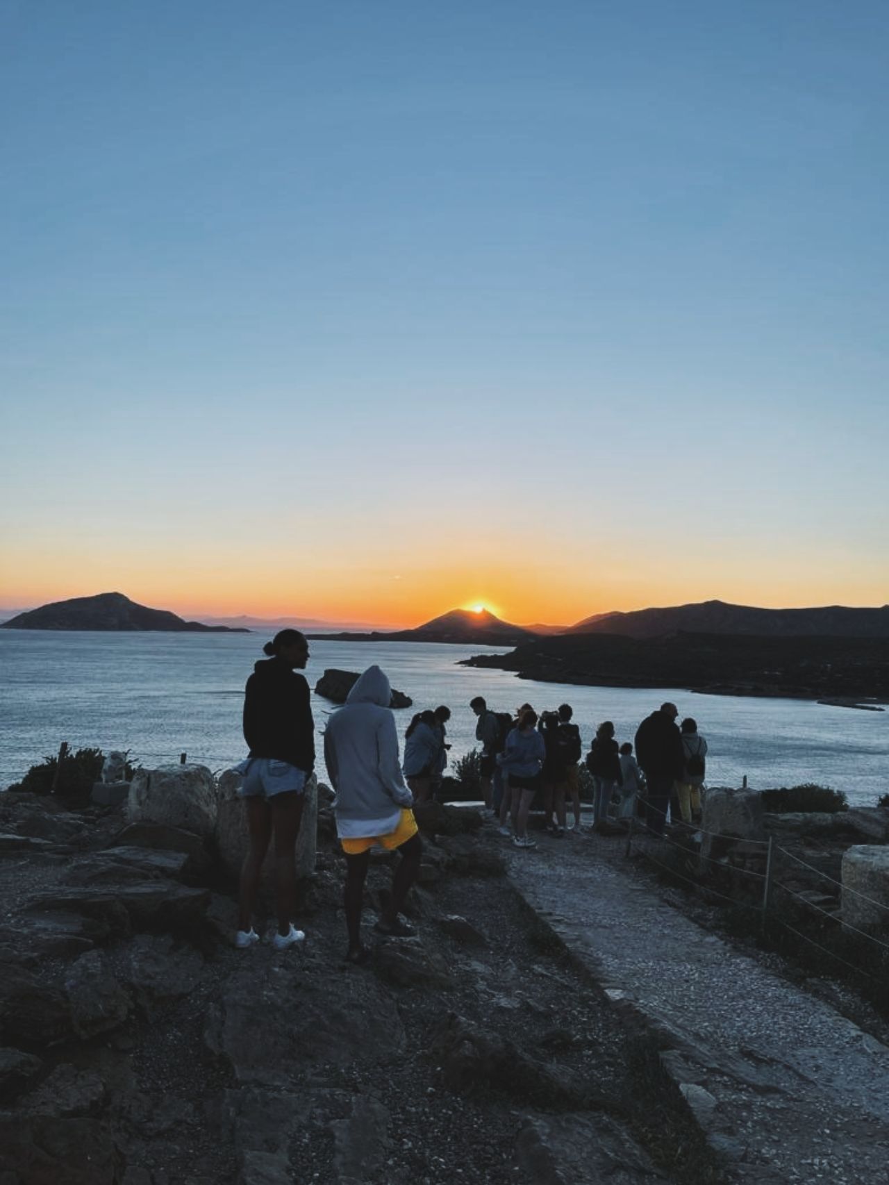 Sunset temple of Poseidon 