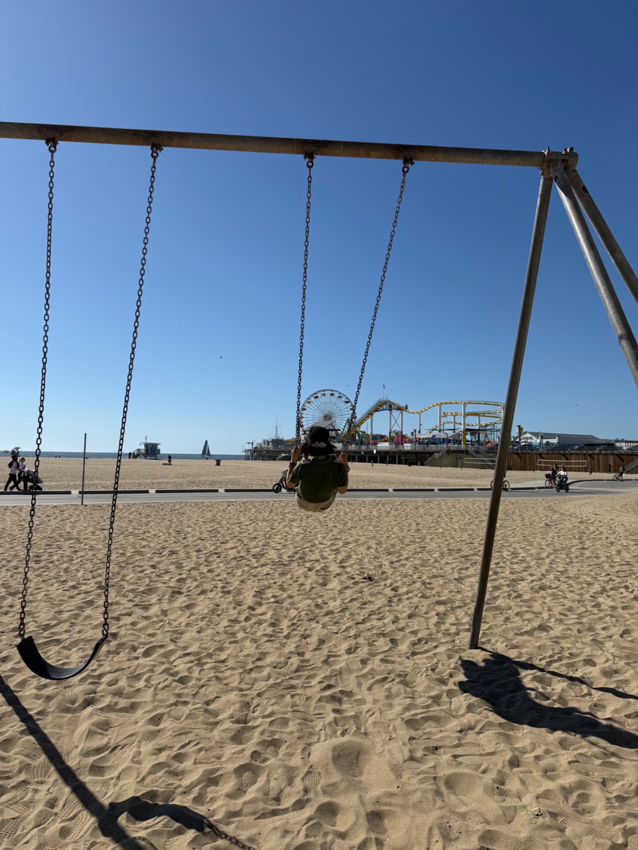 Cycle from Santa Monica to Venice Beach and stroll around Ocean Front Walk