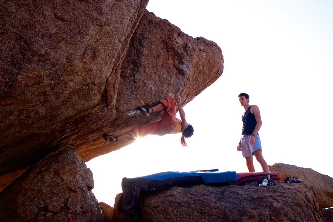 Climbing in Hampi