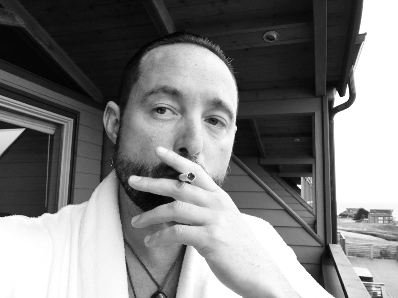 Loving my toothpick and shit eating grin
