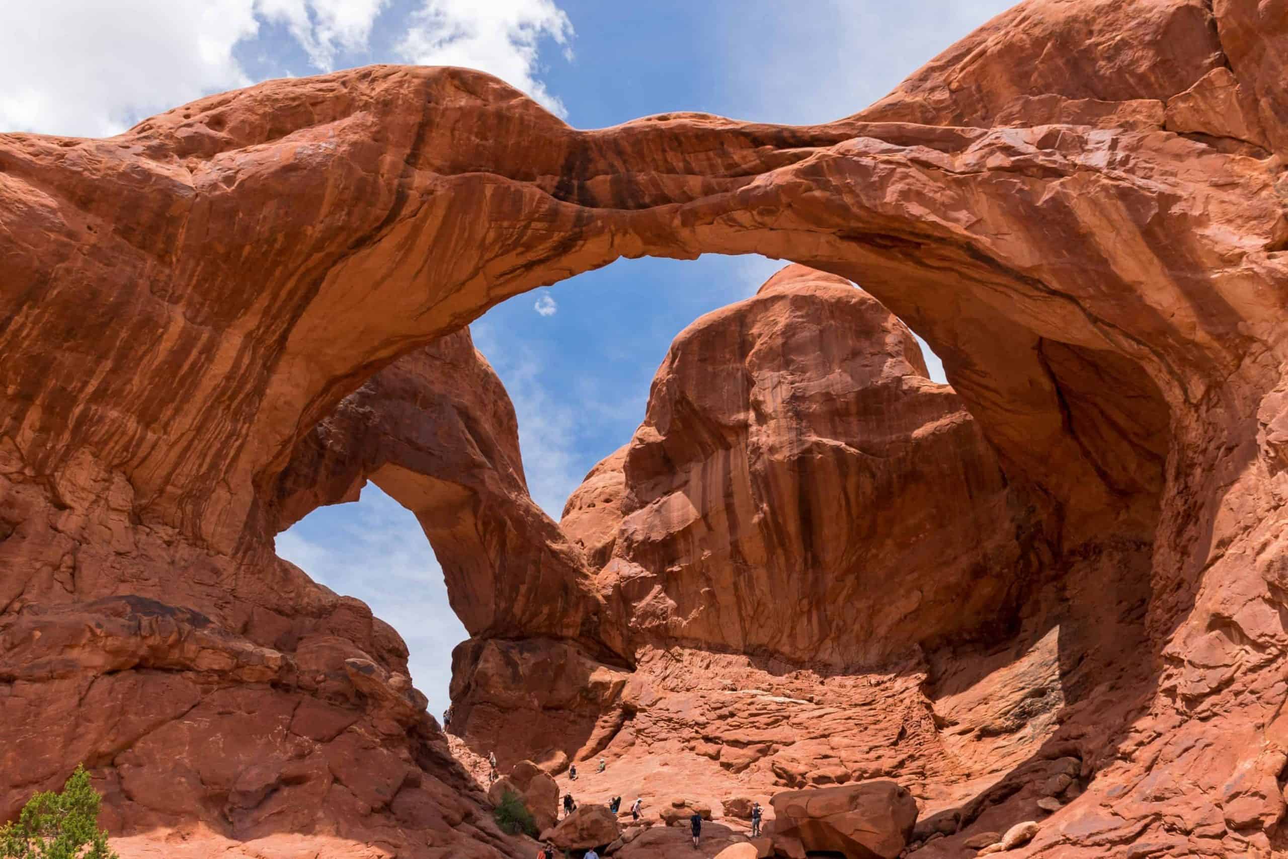 Tips voor Arches National Park in Amerika: Double Arch