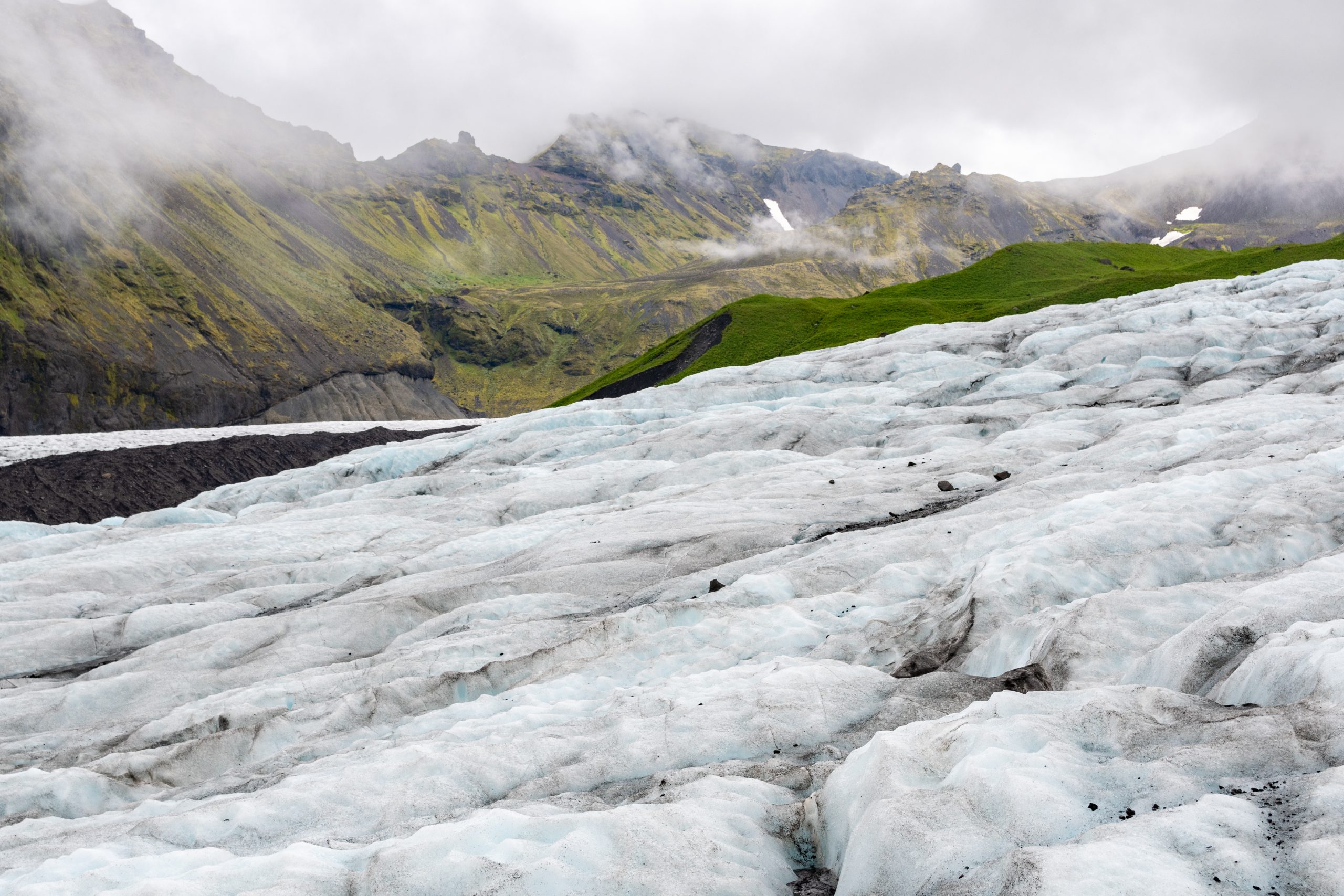 Gletsjer hike in IJsland