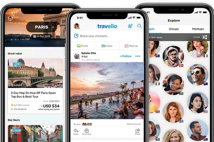 Travello | Travel Social Network App | Meet Travellers Nearby | The app  where travellers connect