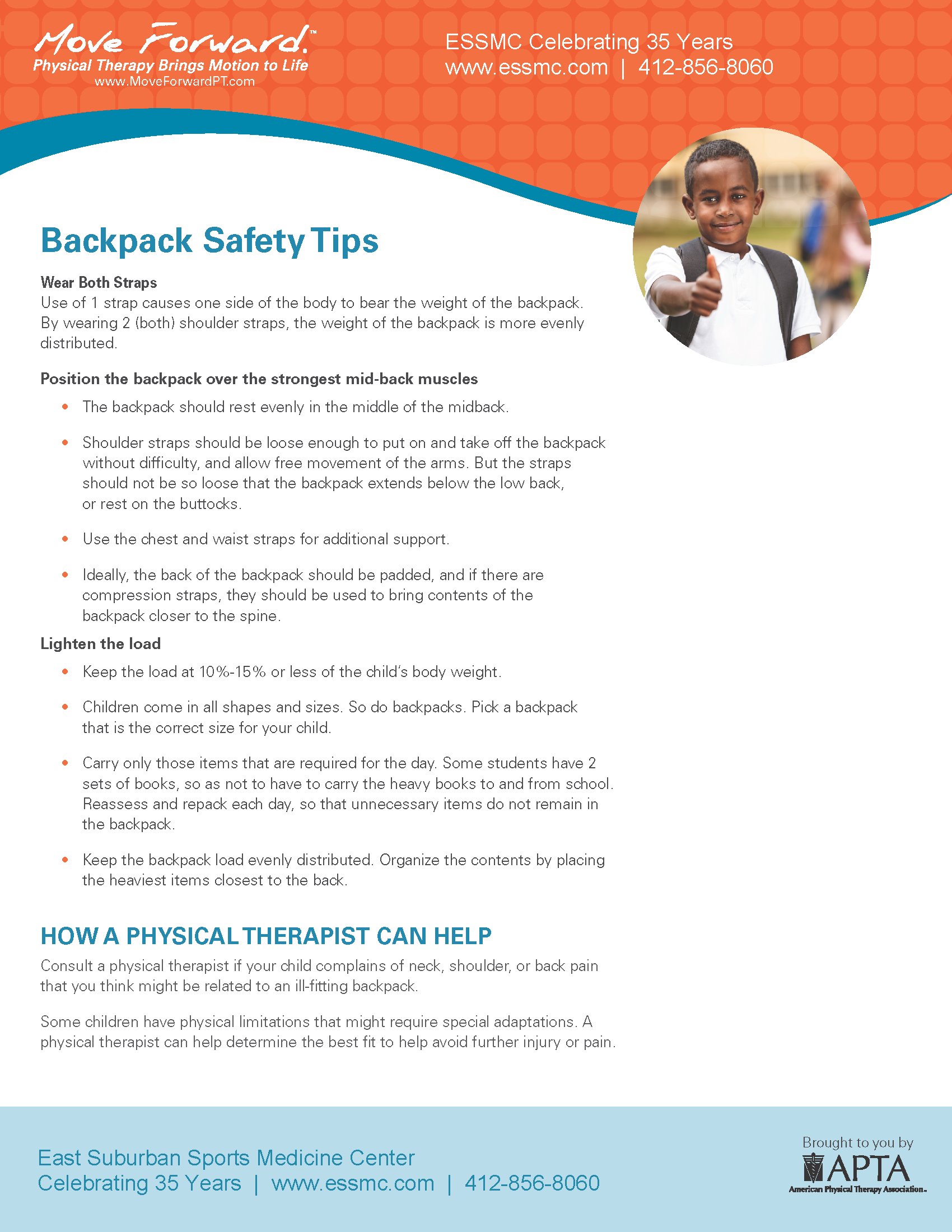 Backpack Safety Tips