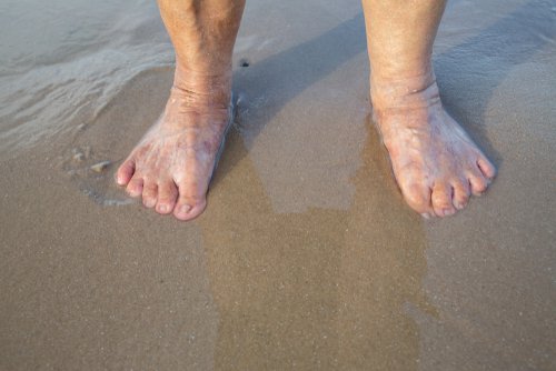 older person feet