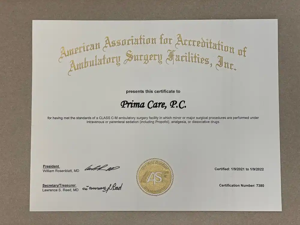 American Association for Accreditation Certificate