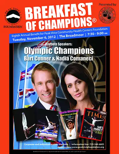 Breakfast of Champions Nadia Comaneci and Bart Conner