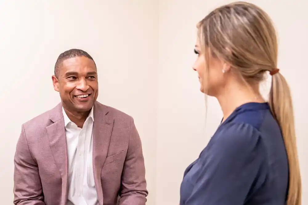 Man and Woman Smiling