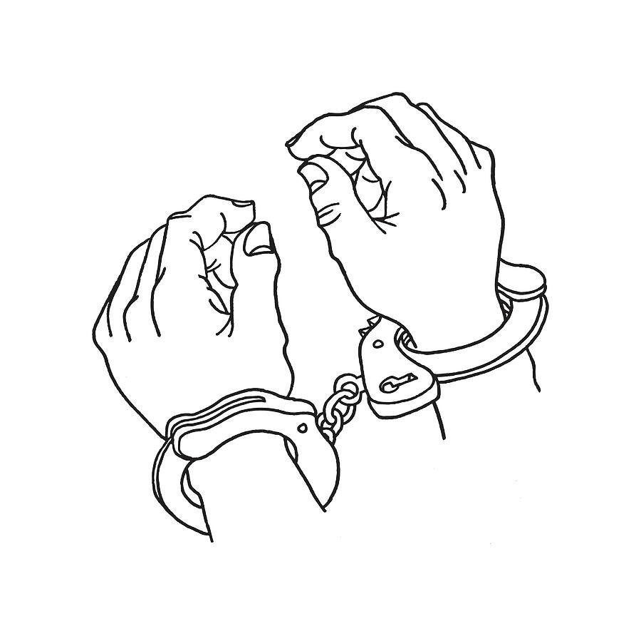 hands in handcuffs