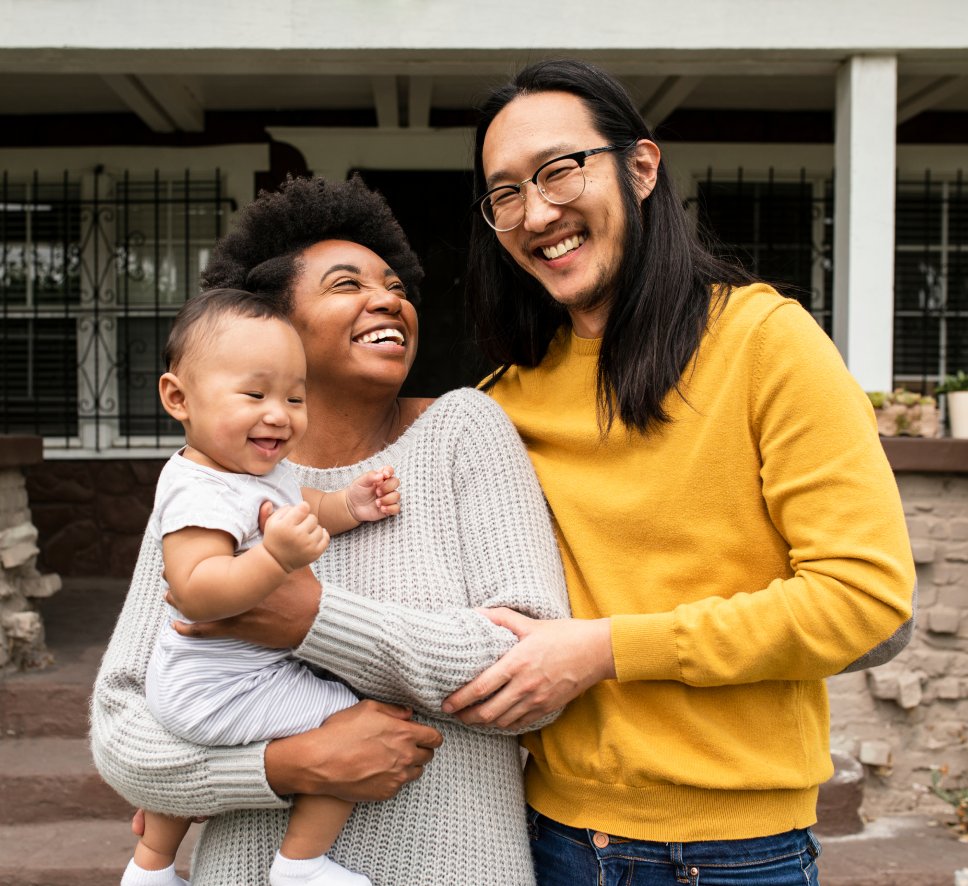 A Couple after taking International Surrogacy Services