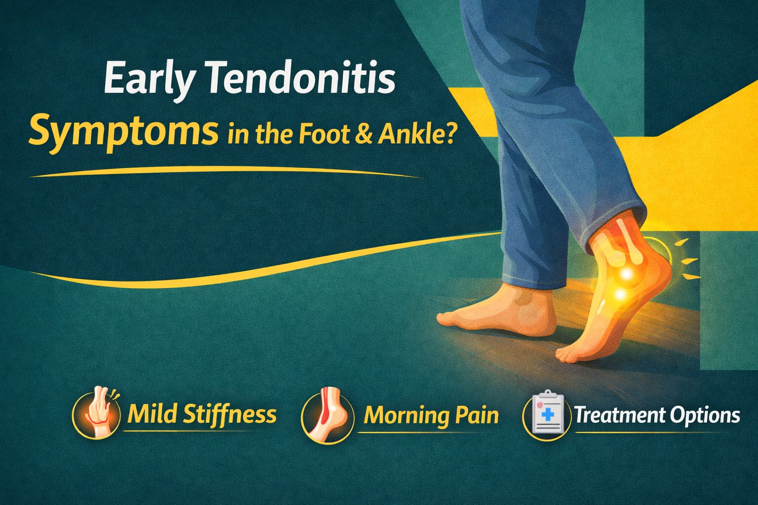 Know early signs of tendonitis in your foot or ankle and when to seek treatment from a specialist.