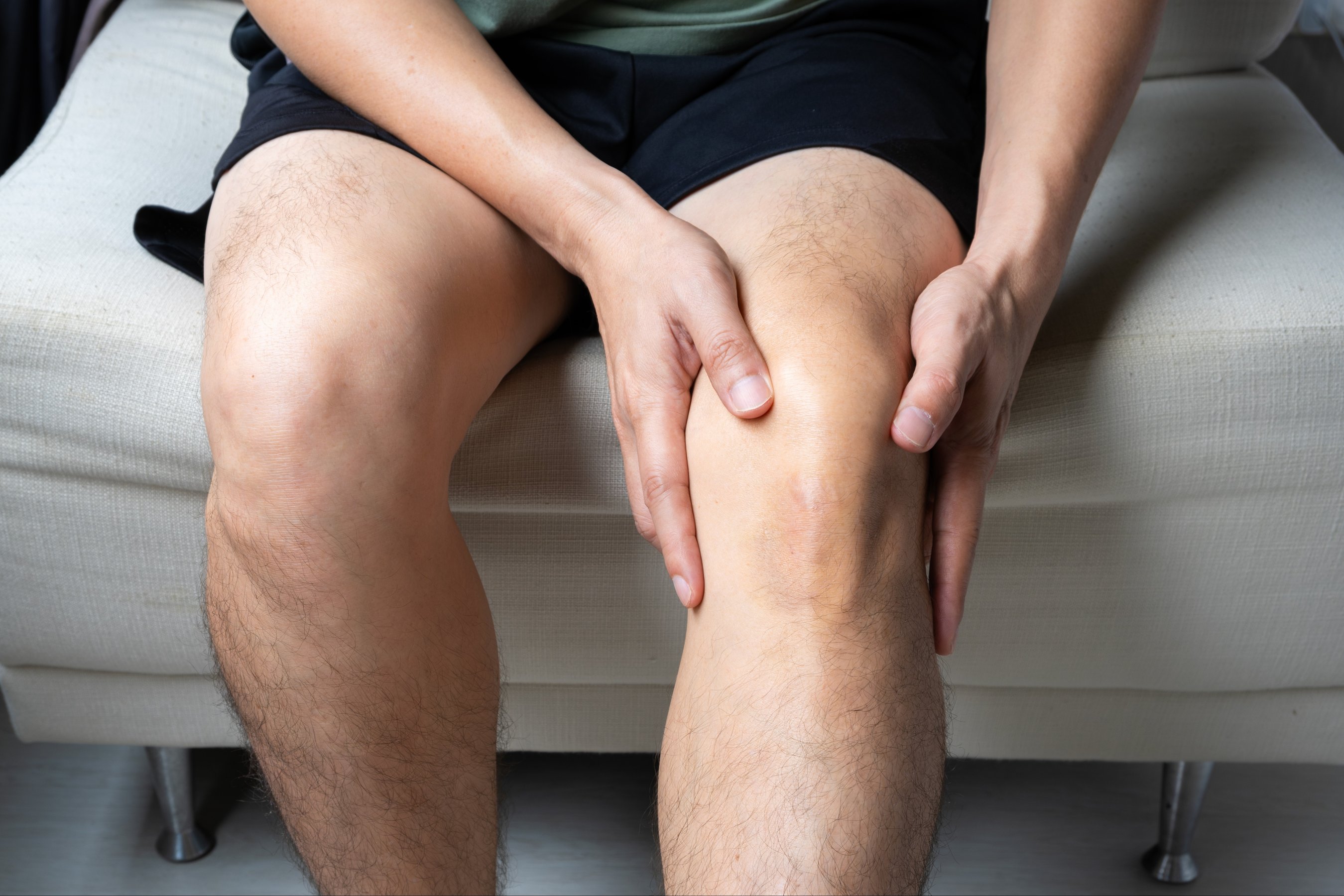 Man with knee pain